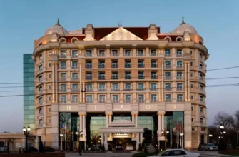 Luxury hotel exterior view - Rixos Almaty premium 5-star accommodation