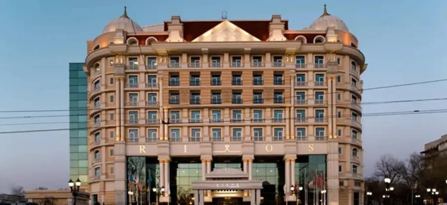 Luxury hotel exterior view - Rixos Almaty premium 5-star accommodation