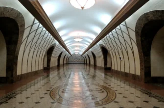 Almaty metro station with modern architecture and Kazakh design elements