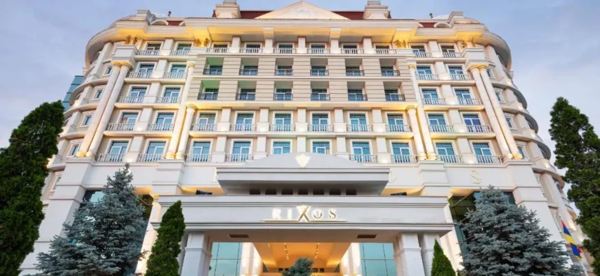 Rixos Almaty Hotel 5-star luxury exterior and entrance view