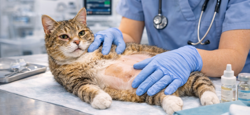 Стерилизация кошки в ветеринарной клинике — подготовка к операции и осмотр кошки ветеринаром